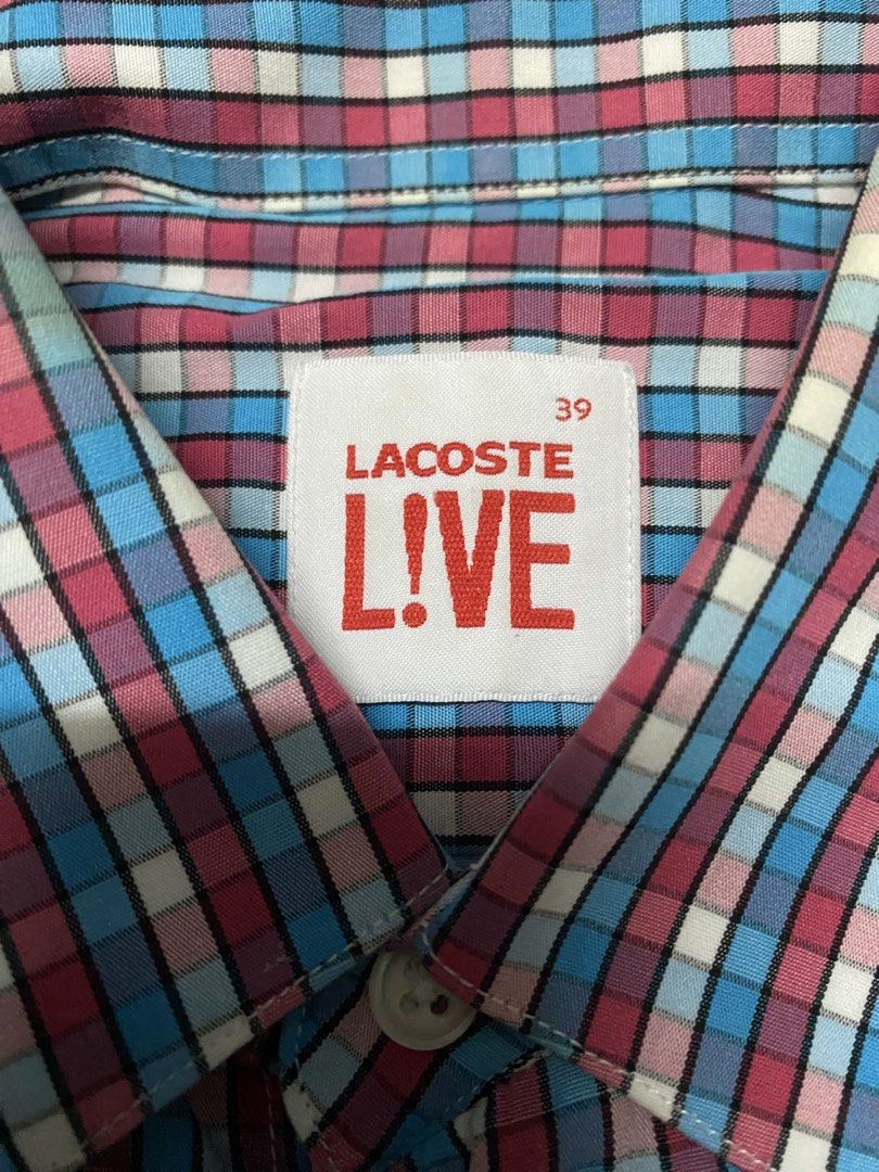 Lacoste Live Polo (Category: Formal Shirts) located in Mandaue City. Submitted by MJ_80 (Listing ID 1463604772, Image 3). Description: Lacoste Live Button Down Polo Size 39 on tag Dimes: 19 X 28.5 See photos for measurements Color rate & Condition: 9.9/10 Price: 1,450 .