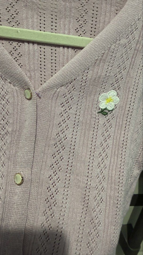 Lavender Knitted Top (Category: Shirts) located in Quezon City. Submitted by dinesaur (Listing ID 1463659064, Image 3). Description: Model bust 38B Waist 33 Med-Large body frame.