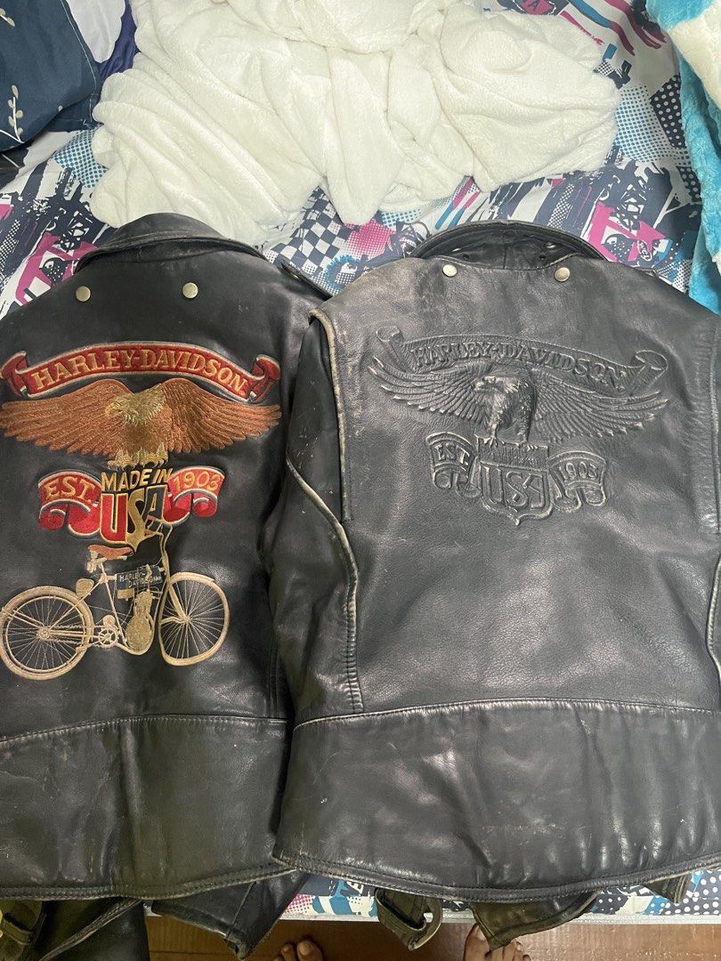 Leather jacket harley davidson (Category: Coats, Jackets and Outerwear) located in Manila. Submitted by an0_na (Listing ID 1463661813, Image 1). Description: Leather jacket harley davidson We can do meet up Lalamove J&T Pick up.