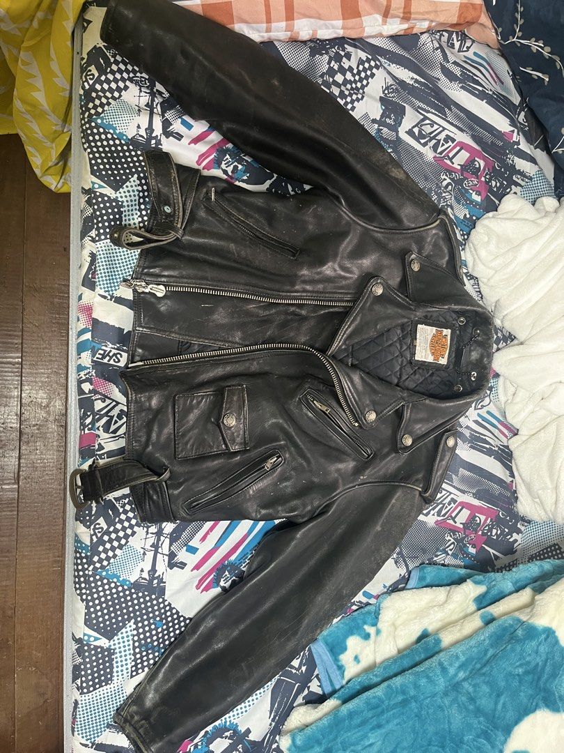 Leather jacket harley davidson (Category: Coats, Jackets and Outerwear) located in Manila. Submitted by an0_na (Listing ID 1463661813, Image 2). Description: Leather jacket harley davidson We can do meet up Lalamove J&T Pick up.