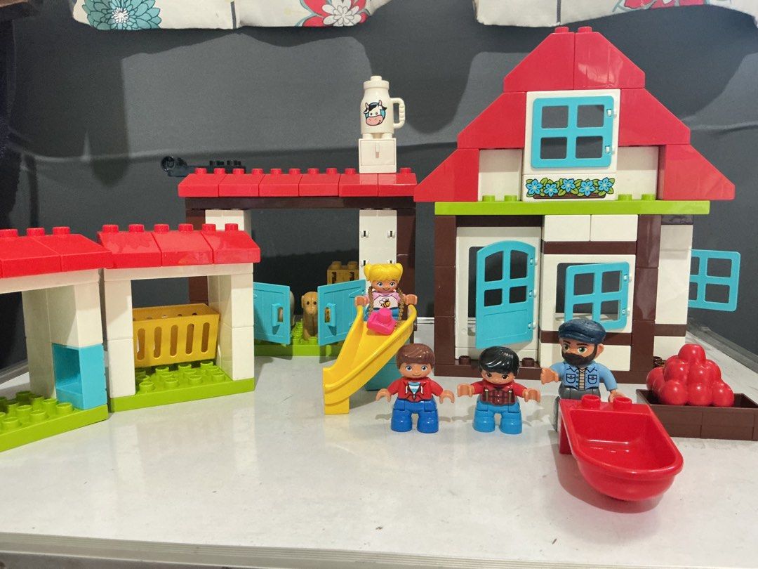 Lego duplo farm set (Category: Lego & Building Sets) located in Angeles City. Submitted by goodbuysathome (Listing ID 1463568401, Image 3). Description: Authentic Lego Duplo 2 sets incomplete (horse and other animals missing) Add sf 104 Gcash payment Last price posted!.