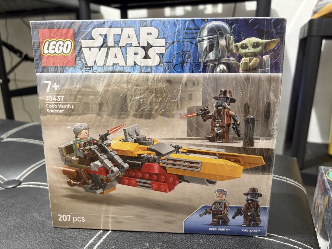 LEGO Star Wars 75437 Cobb Vanth's Speeder Set (Category: Lego & Building Sets) located in Manila. Submitted by wildtree_7d6348 (Listing ID 1463734159, Image 1). Description: - Brand New LEGO Star Wars Set: 75437 Cobb Vanth's Speeder - 207 Pieces - Includes Cobb Vanth Minifigure - Includes Cad Bane Minifigure - Great addition to any Star Wars collection!.