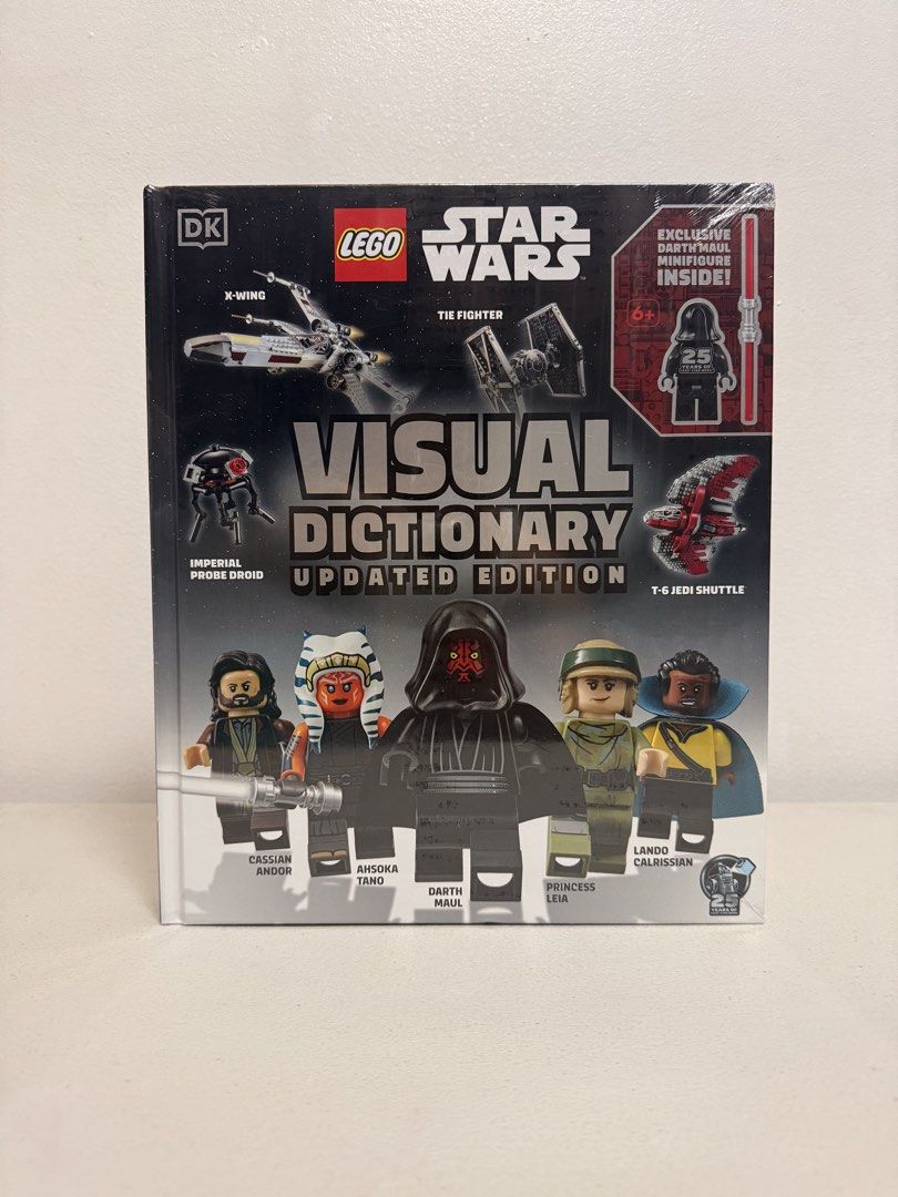 LEGO Star Wars Visual Dictionary Updated Edition with Minifigure (Category: Lego & Building Sets) located in Quezon City. Submitted by wertymoshi (Listing ID 1463676568, Image 1). Description: - DK LEGO Star Wars Visual Dictionary Updated Edition - Explore the galaxy with this updated guide - Includes an exclusive minifigure inside - Great for any Star Wars and LEGO fan - Learn about ships, characters, and more.