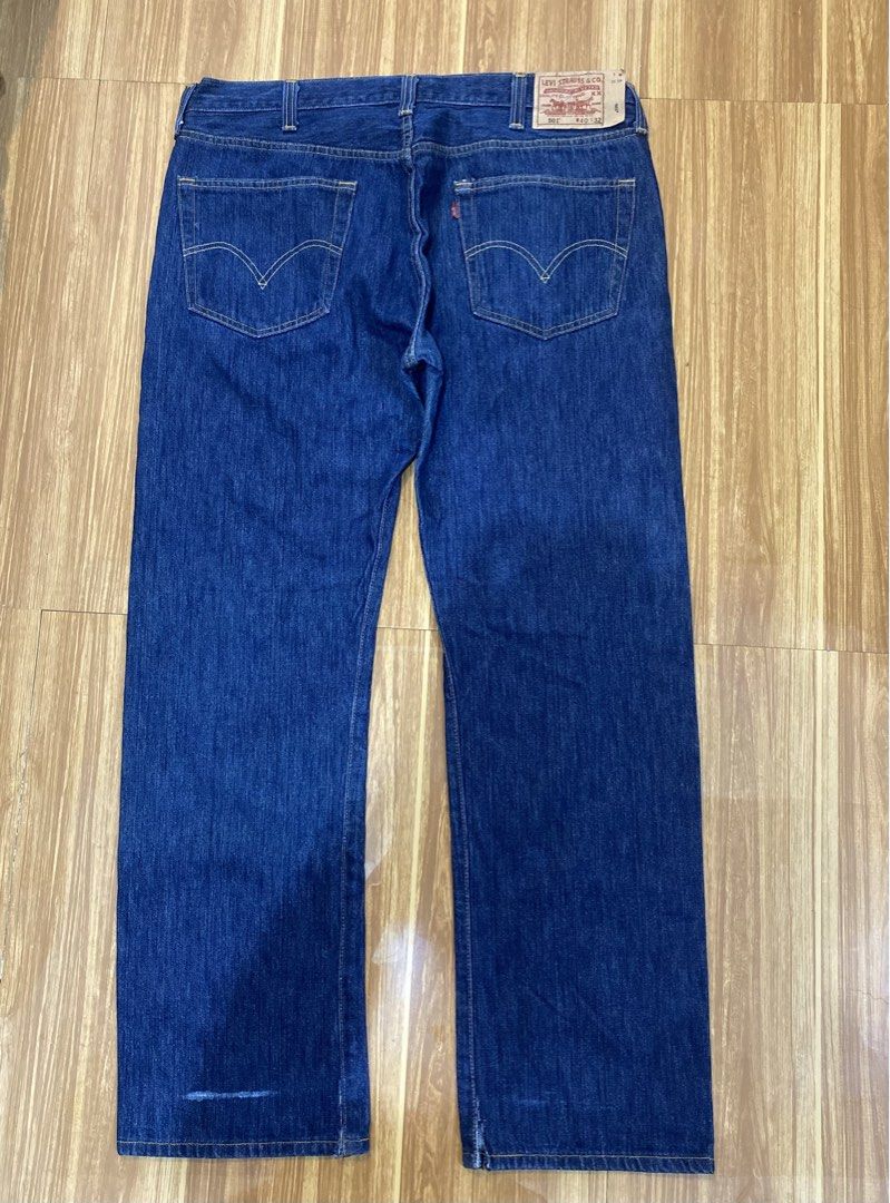 Levis 501 button fly pants (Category: Jeans) located in Tanza. Submitted by 9th.street.thrift (Listing ID 1463632017, Image 1). Description: Levis 501 extended patch button fly pant Good as new 💯Authetic Waist:40 Length:44.5 Issue:hem see pic(paputulan nyo na lang wala na issue kasi orginal length mahaba din naman) 1,200+sf fix.