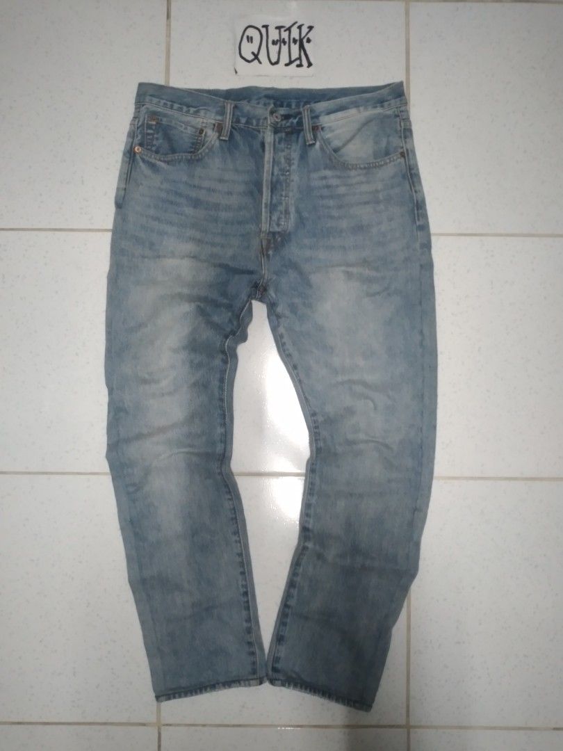 Levi's 501 jeans 👖🔥 (Category: Jeans) located in Manila. Submitted by quikh.3018 (Listing ID 1463686175, Image 1). Description: Levi's 501 pants 🔥👖 straight cut 📍 size 34 on tag waist 34-36 📌 length 42📌 hem 7.5📌 excellent condition 👍 1,399 only 👌 Muntinlupa location 📍.