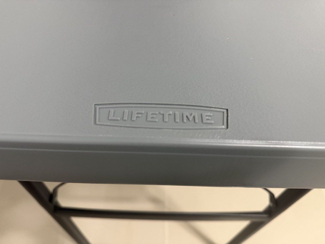 Lifetime Folding Table (Category: Tables & Sets) located in Makati City. Submitted by dorisvinalon (Listing ID 1463691242, Image 2). Description: Lifetime Folding Table Size: 4ft x 2ft x 2.4ft Height Orig Price: Php 2999.75 Bought from Ace Hardware Used for 2 months only Very good condition Reason for selling: I only used it as my office table for a while— I bought a wood office table na.
