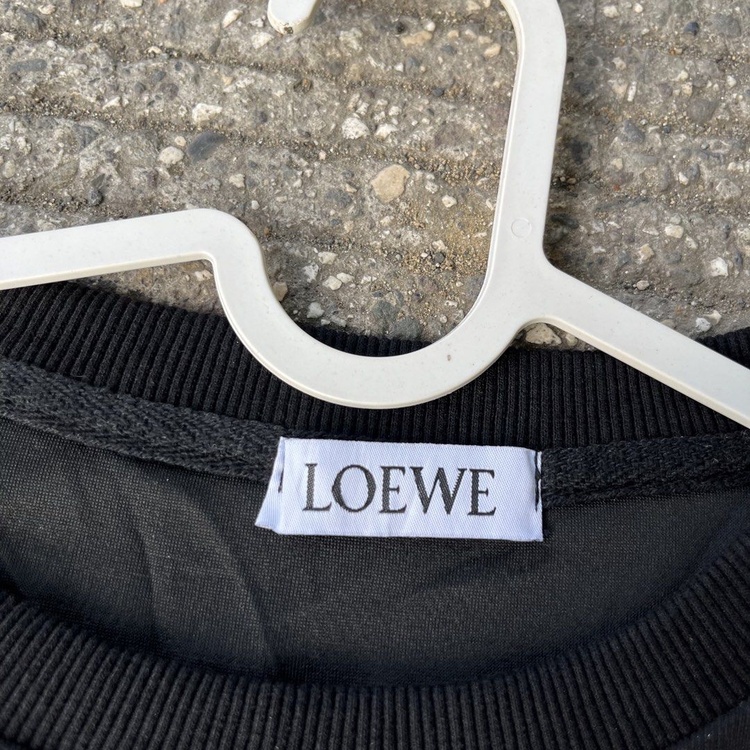 Loewe Black Crewneck (Category: Coats, Jackets and Outerwear) located in Mandaue City. Submitted by hannahitems (Listing ID 1463598011, Image 3). Description: Loewe Black Crewneck M 23 width 26.5 length Asnew -650.