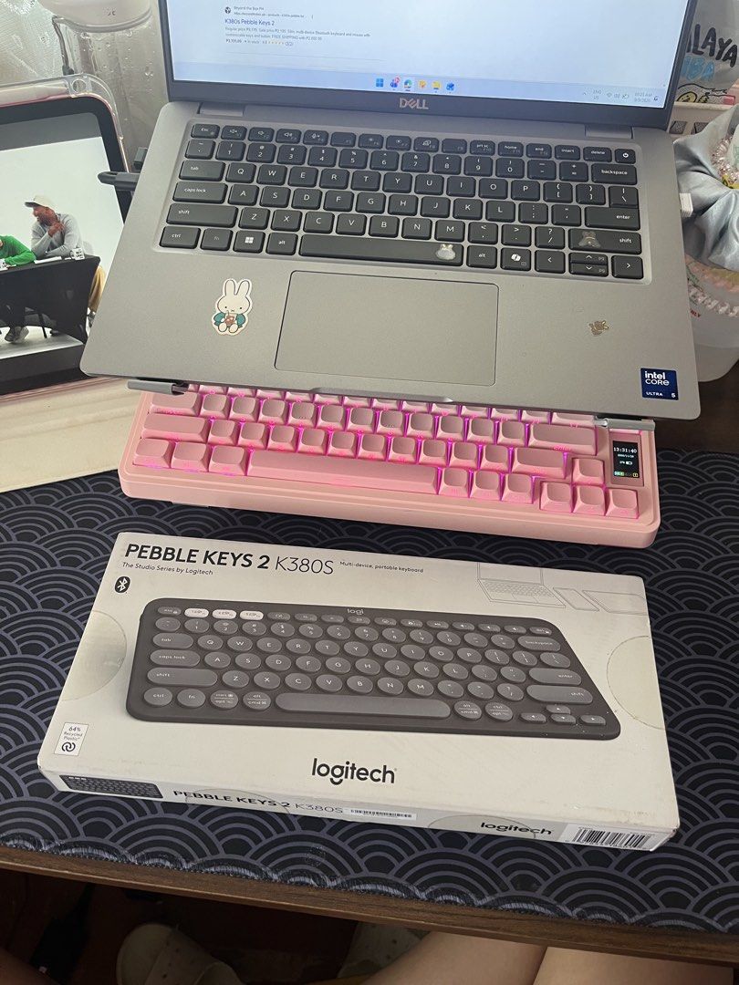 Logitech Pebble Keys 2 K380s Multi-Device Portable Keyboard (Category: Computer Keyboard) located in Iloilo. Submitted by ysabelleflx (Listing ID 1463607825, Image 1). Description: ✅ Brand new and sealed (unopened) ✅ RFS: Freebie from PMC not needed hehe 📍Iloilo City 🏷️ Retails for 2195 but selling for 1750 😌.