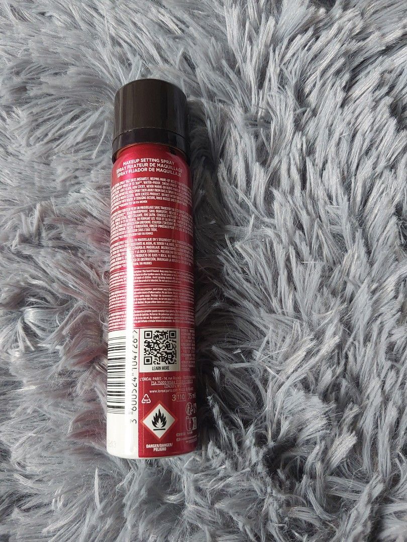 L'Oreal Infallible 3-Second Setting Mist 36H (Category: Makeup) located in Calasiao. Submitted by _annetastic_ (Listing ID 1463671932, Image 2). Description: - L'Oreal Paris Infallible 3-Second Setting Mist BOUGHT LAST MONTH ( August 2026) - Used only 3 sprays — almost full! 📦 Very good condition 🧴 Perfect if you want to try it without paying full retail price 💰 Selling for a great deal!.