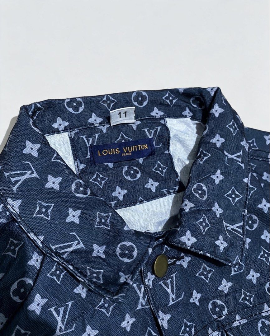 Louis Vuitton Monogram Bleached Denim Jacket (Category: Coats, Jackets and Outerwear) located in Bato. Submitted by itsmethriftlist (Listing ID 1463658751, Image 3). Description: VL jacket Dimes 20/25 Excellent condition Loc: camarines sur (Bicol) Dm🏷️.