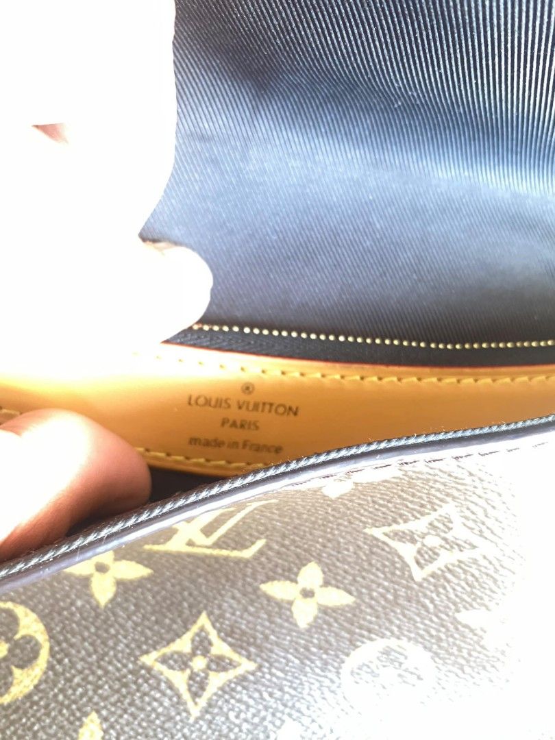 Louis Vuitton Monogram Canvas Crossbody Bag (Category: Luxury Bags & Wallets) located in Bacolod City. Submitted by carlo1019 (Listing ID 1463611954, Image 2). Description: - Authentic Louis Vuitton crossbody bag - Classic monogram canvas with tan leather trim and strap - Gold hardware - Interior is lined - Made in France - Date code: MB1252 - Ideal everyday bag.