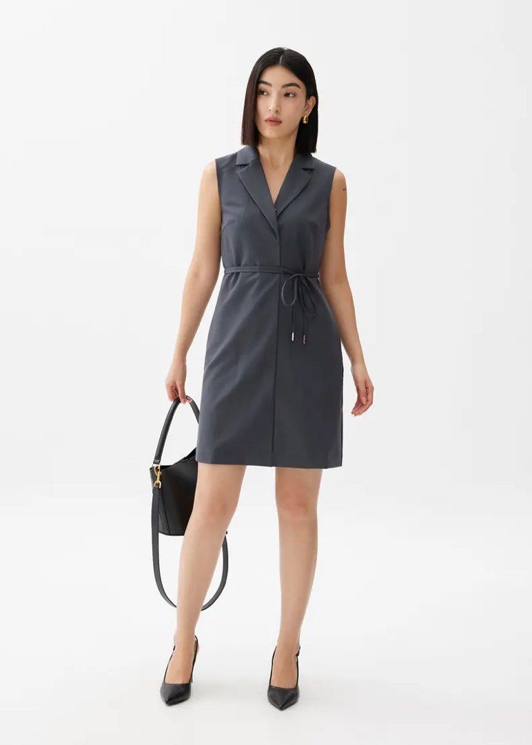 Love Bonito Tailored Collared Column Mini Dress - Grey (Category: Dresses) located in General Trias. Submitted by irezumiclo (Listing ID 1463678498, Image 2). Description: Used once Small Soldout online and in stores Rfs: lost weight.
