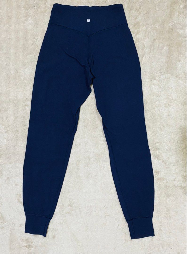 Lululemon Navy Blue Wunder Train High-Rise Jogger Pants (Category: Activewear) located in Bacolod City. Submitted by bravefire_3fe6dd (Listing ID 1463664572, Image 2). Description: - Navy blue Lululemon joggers - High-rise fit with V-waistband - Cuffed ankles - Super soft and stretchy fabric - Perfect for workouts, lounging, or everyday wear.