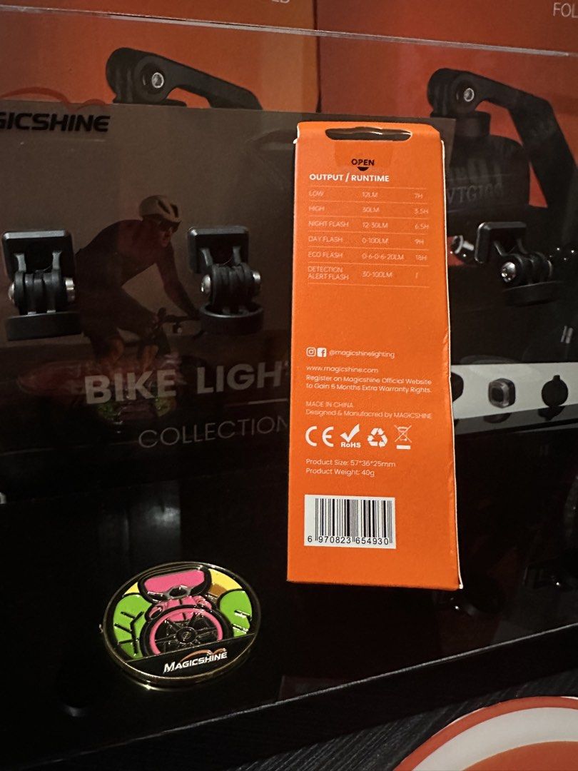 Magicshine Seemee 100AD Radar Detection Taillight (Category: Bicycles) located in Makati City. Submitted by crankncoph (Listing ID 1463666837, Image 3). Description: MAGICSHINE SEEMEE 100AD — SMART RADAR TAILLIGHT Add smart rear lighting to your ride with the Magicshine SEEMEE 100AD, featuring built-in radar detection and a compact design for everyday cycling and commuting. KEY FEATURES • Up to 100 lumens maximum output • Built-in radar detection