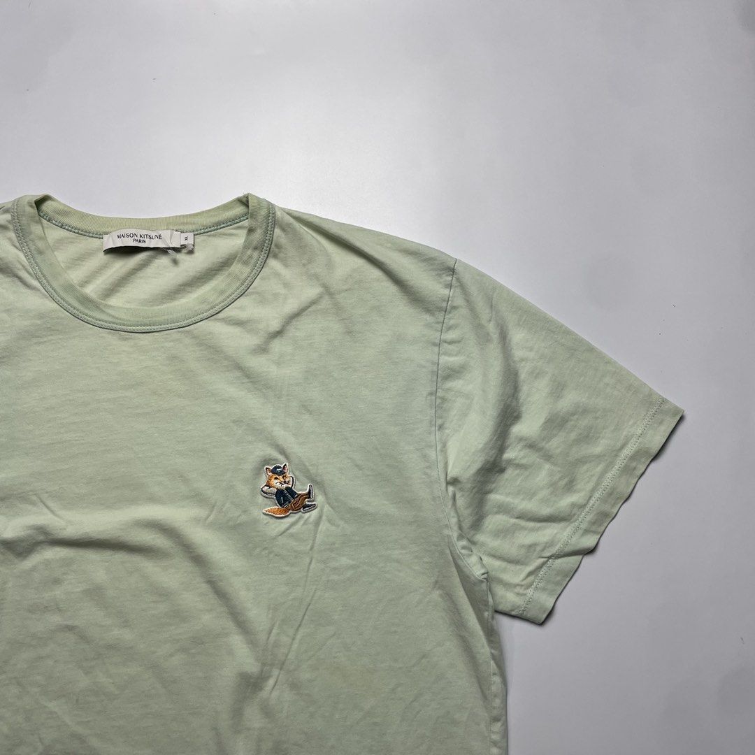 Maison kitsune (Category: Tshirts & Polo Shirts ) located in Iloilo. Submitted by nextwearco_ilo (Listing ID 1463560556, Image 2). Description: Maison kitsune Vgood condition 22 x 28 ( L - XL ) Issue : stain check last photo’s/last photo ₱ 550 only.