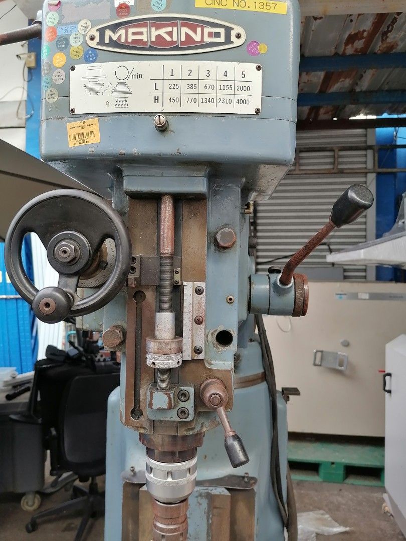 Makino Milling Machine (Category: Industrial Equipment) located in Muntinlupa City. Submitted by fast_bryantorrentefernand (Listing ID 1463643262, Image 2). Description: - Makino Milling Machine - Reliable Hitachi Induction Motor (0.5 kW, 200V) - Multiple Speed Settings - Working Condition - Ideal for Workshop Use.
