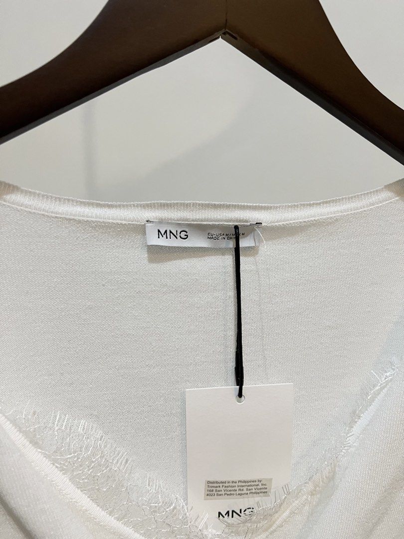 MANGO cardigan lace top (2,999.00) (Category: Blouses) located in Quezon City. Submitted by styleandcomfort (Listing ID 1463703342, Image 3). Description: Got this for 2,999 Never used Selling very low Message me for inquiries 😊.