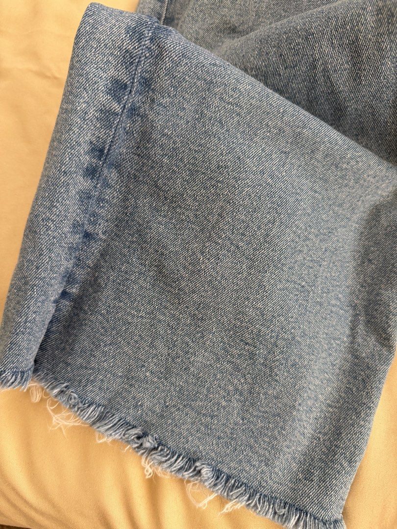 Mango Light Wash Denim (Category: Jeans) located in Marikina City. Submitted by sweet_lemonade (Listing ID 1463582995, Image 2). Description: -us 6 -highwaist denim Rfs: too big now.