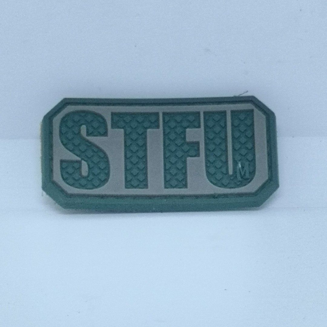 Maxpedition STFU morale patch (Category: Combat Sports) located in Manila. Submitted by isko_sarisari (Listing ID 1463646938, Image 1). Description: Rubberised with velcro.