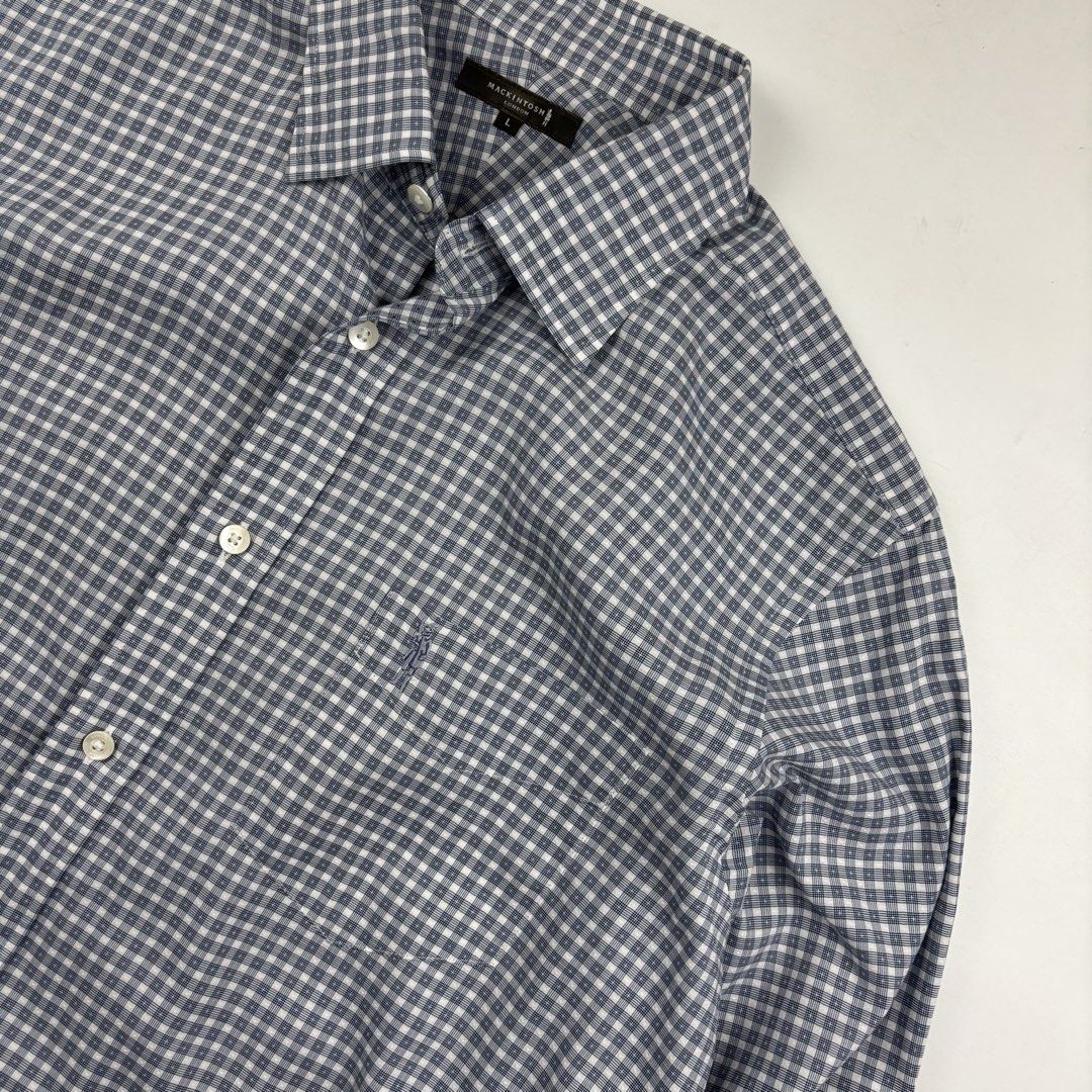 McKintosh Philosophy Stripe Shirt (Category: Tshirts & Polo Shirts ) located in Makati City. Submitted by ragrepository (Listing ID 1463680481, Image 2). Description: McKintosh Philosophy Stripe Shirt Tagged as Large Length- 29” Pit to pit- 22.5” Sleeves- 23.5” Shoulder-17.5” Condition- 9.5/10 Flaw- None .