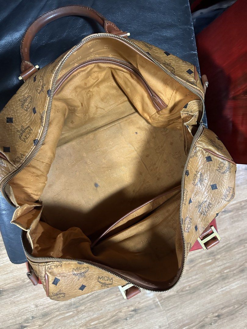 MCM Germany Cognac Luggage Bag (Category: Luxury Bags & Wallets) located in Davao. Submitted by vintagefashionwear (Listing ID 1463741886, Image 2). Description: .