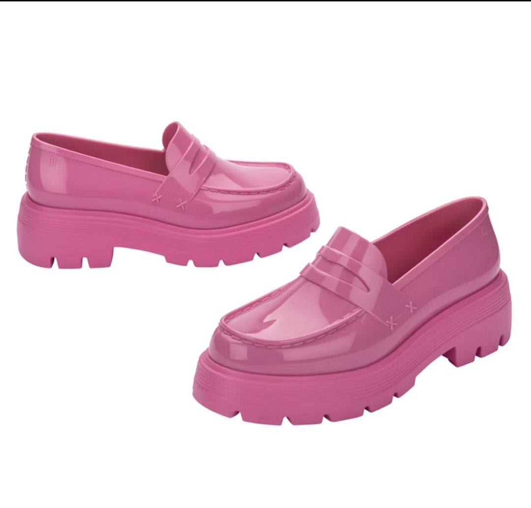 Melissa Pink Platform Loafers Shoes size 8 (Category: Loafers) located in Taguig. Submitted by renigiclothingshop_04 (Listing ID 1463631789, Image 1). Description: - Brand: Melissa - Style: Pink platform loafers - Material: Signature jelly material - Features: Chunky sole, trendy design - Condition: Brand new, never worn - Includes: Original box.