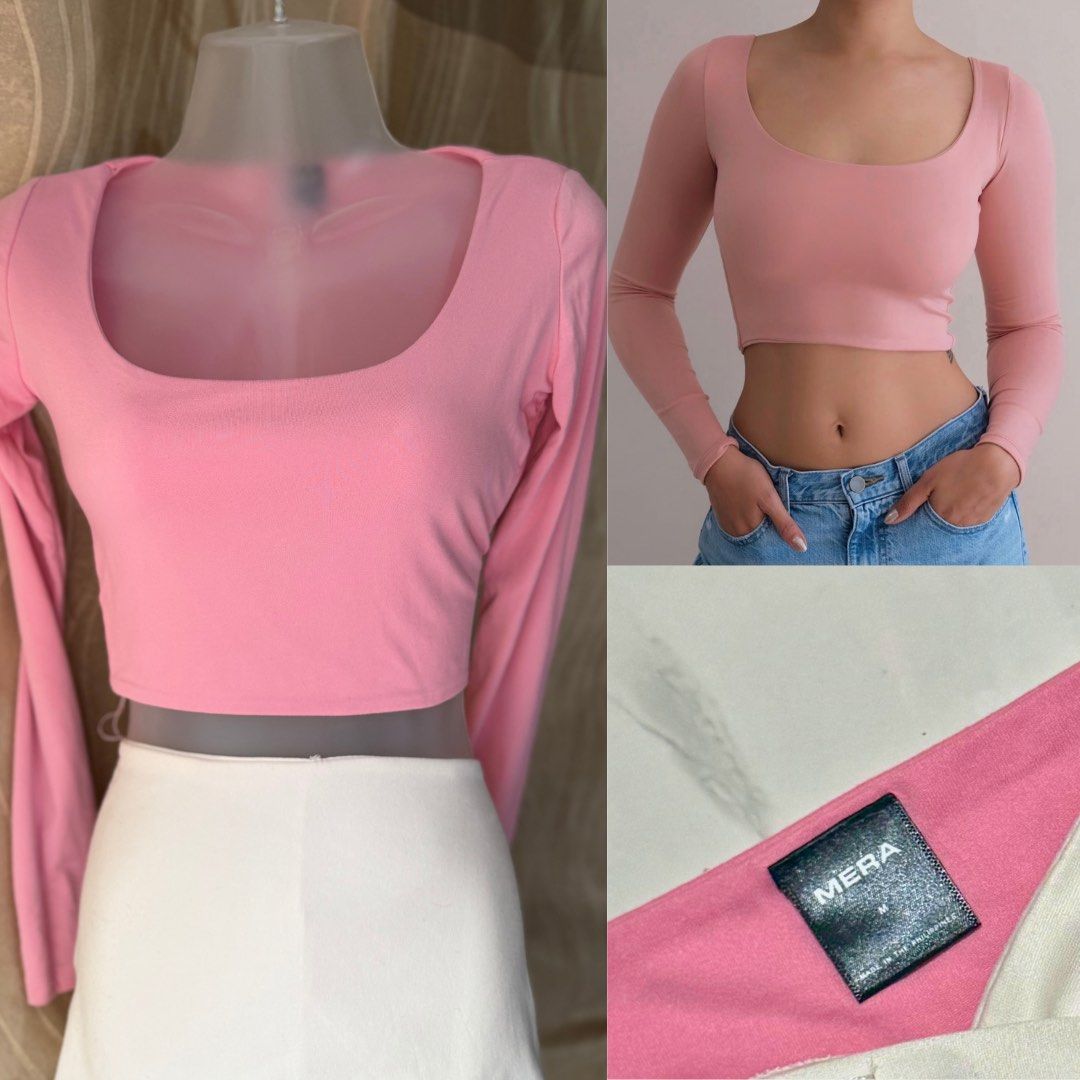 MERA Pink Longsleeve Crop Top (Medium) (Category: Longsleeves) located in Caloocan City. Submitted by lovedbyzee (Listing ID 1463647612, Image 1). Description: MERA in MEDIUM ୨୧ 𝑳𝒐𝒄𝒂𝒕𝒊𝒐𝒏: North Caloocan ୨୧ 𝑫𝒆𝒍𝒊𝒗𝒆𝒓𝒚: J&T / Lalamove ୨୧ 𝑷𝒂𝒚𝒎𝒆𝒏𝒕: Maribank / QR Ph.