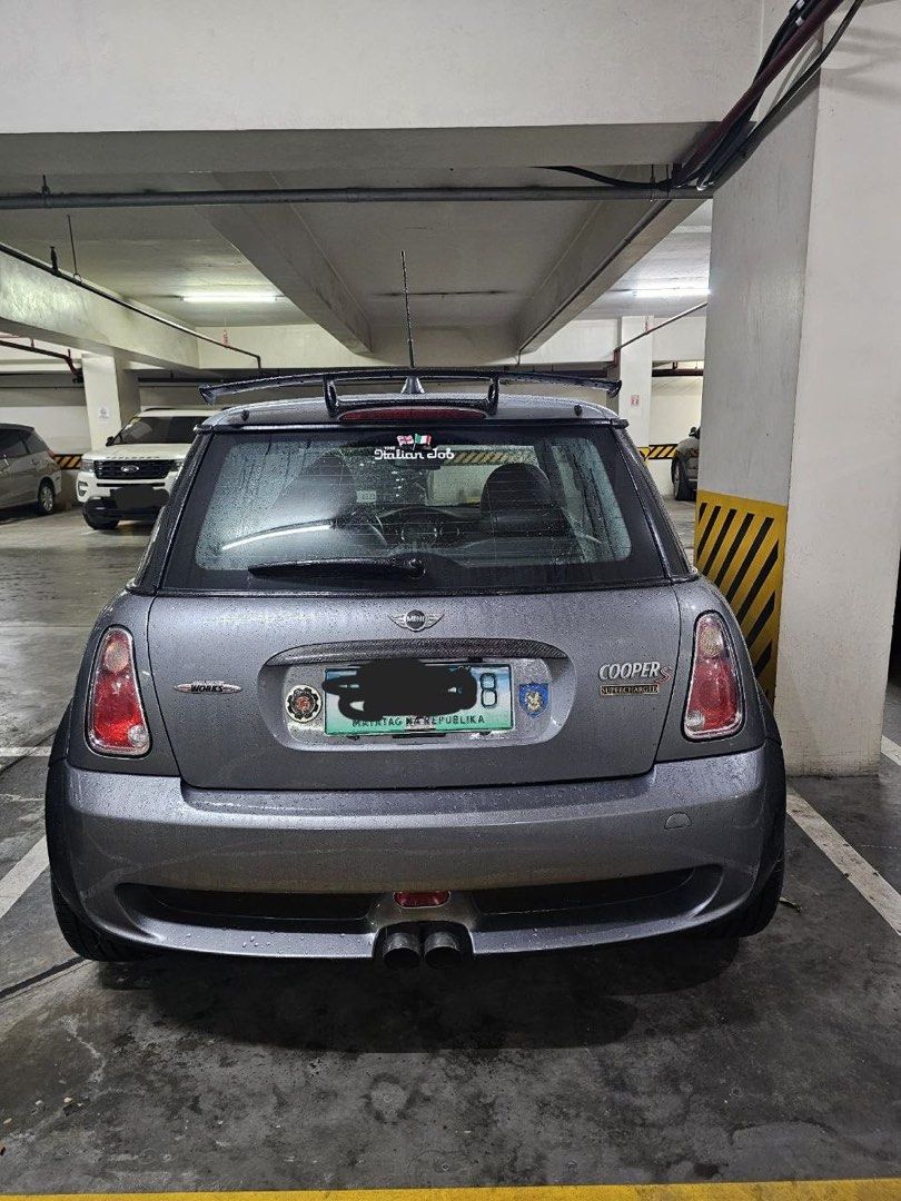 MINI Cooper S John Cooper Auto (Category: Used Cars) located in Quezon City. Submitted by ivansabado.rpmmc (Listing ID 1463650359, Image 2). Description: Selling 2006 Mini Cooper S John Cooper Works for 1,200,000 pesos. 1.6 engine supercharged JCW GP intercooler 15% alta Supercharger pulley 2% ATI crankshaft pulley 380cc JCW injectors Gruppe M intake RMW headers Milltek exhaust JCW aero kit Bilstein Shocks AP racing bbk BBS LMS original All the C