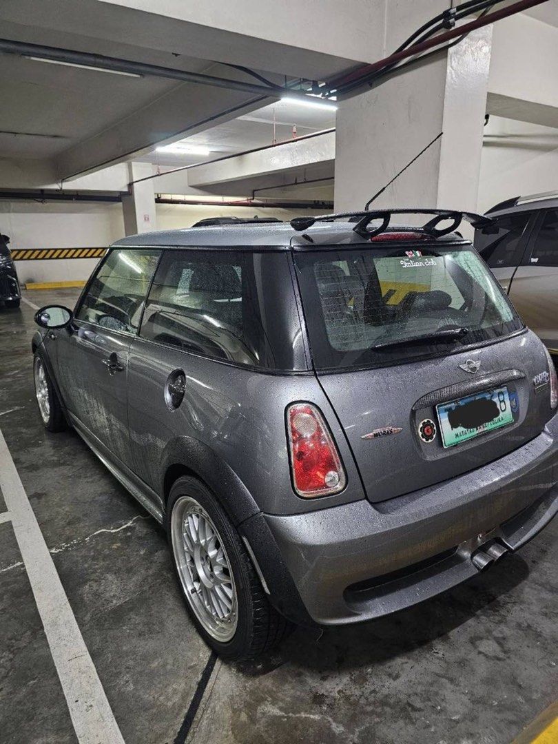 MINI Cooper S John Cooper Auto (Category: Used Cars) located in Quezon City. Submitted by ivansabado.rpmmc (Listing ID 1463650359, Image 3). Description: Selling 2006 Mini Cooper S John Cooper Works for 1,200,000 pesos. 1.6 engine supercharged JCW GP intercooler 15% alta Supercharger pulley 2% ATI crankshaft pulley 380cc JCW injectors Gruppe M intake RMW headers Milltek exhaust JCW aero kit Bilstein Shocks AP racing bbk BBS LMS original All the C