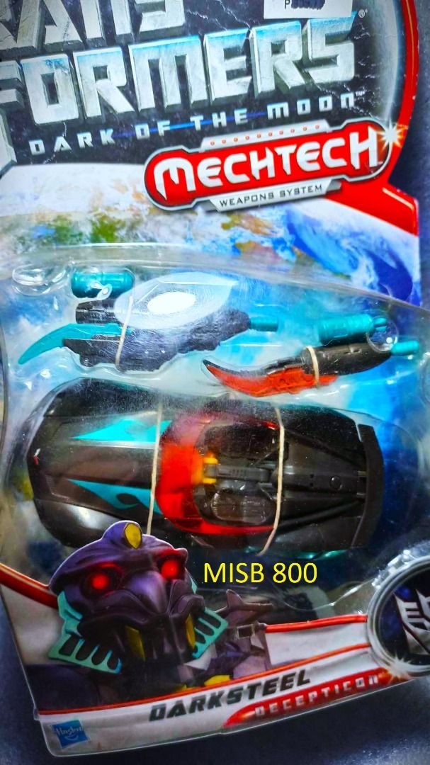MISB MECHTECH DARKSTEEL Deluxe Class Hasbro Autobot Transformers (Category: Kids Toys) located in Pasay City. Submitted by Chariselyn (Listing ID 1463702809, Image 1). Description: MISB MECHTECH DARKSTEEL (800+sf) Deluxe Class Hasbro Autobot Transformers Series: Dark of the Moon, 2011 Scale: 6 inches Stock: 1 Box Condition: 8/10 Issues: 0 Accessories: complete accessories and manual Mode of Payment: GCash or through your rider Shipping options: P