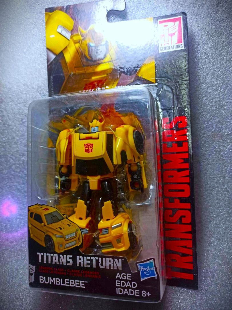 MISB Titans Return BUMBLEBEE Legend Class Hasbro Autobot Transformers (Category: Kids Toys) located in Pasay City. Submitted by Chariselyn (Listing ID 1463702288, Image 1). Description: MISB Titans Return BUMBLEBEE (600+SF) Legend Class Hasbro Autobot Transformers Series: Titans Return, 2017 Scale: 4 inches Stock: 1 Box Condition: 10/10 Issues: 0 Mode of Payment: GCash or through your rider Shipping options: Payment first before delivery, via LBC