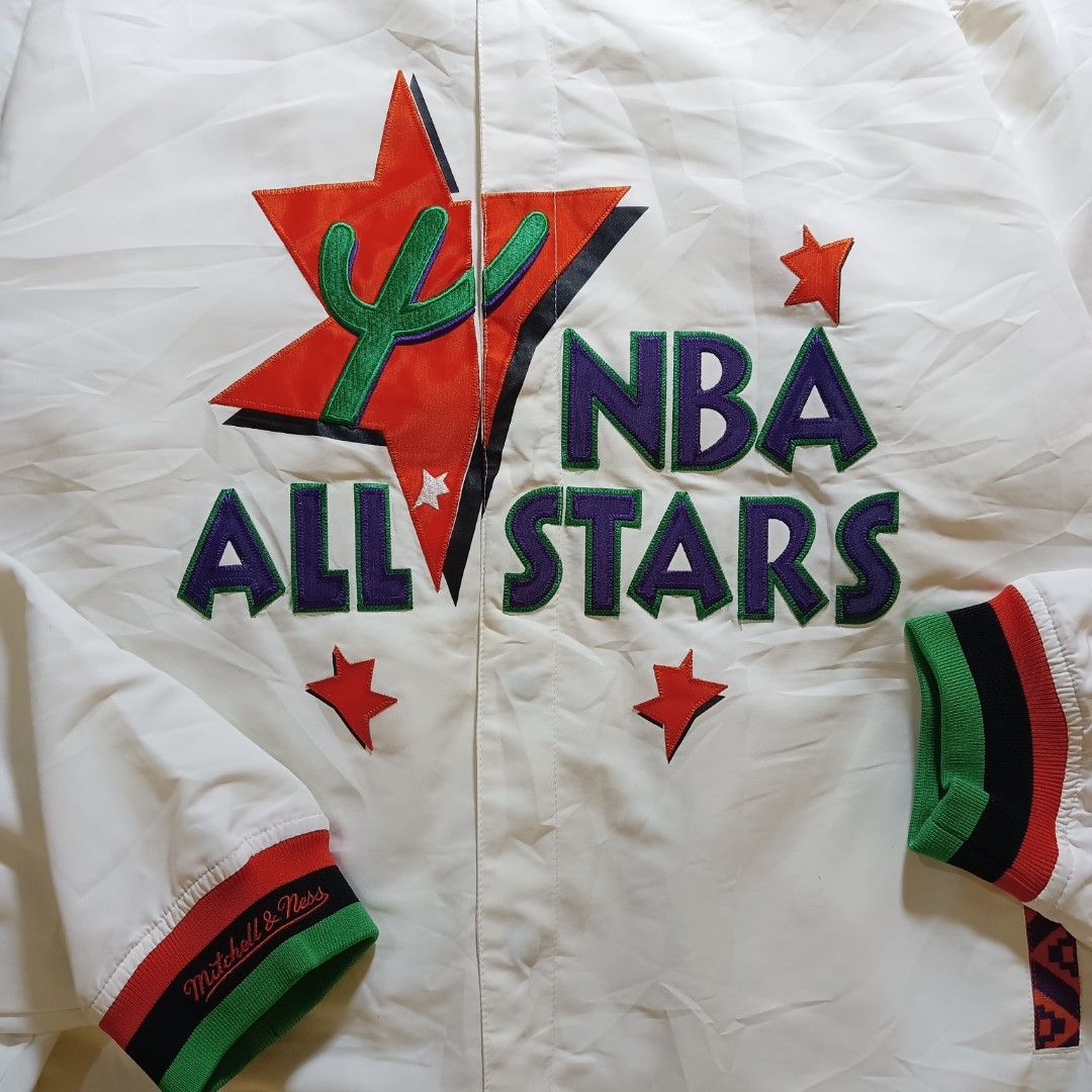 Mitchell & Ness, West All star Warmer Jacket (Category: Activewear) located in Bugallon. Submitted by gabe-perez (Listing ID 1463672395, Image 3). Description: Mitchell & Ness, West All star Warmer Jacket XL, Width 27 x Length 30.