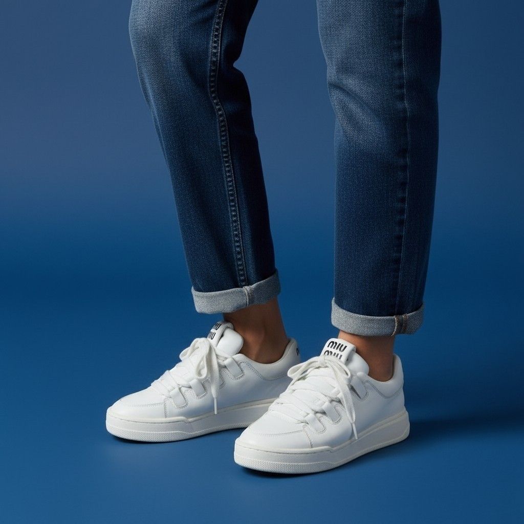 Miumiu sneakers 38 (Category: Sneakers) located in Quezon City. Submitted by lykpossession (Listing ID 1463581930, Image 1). Description: Ask first if available message nalng other pic mabilisan upload ko lang po ito😊.