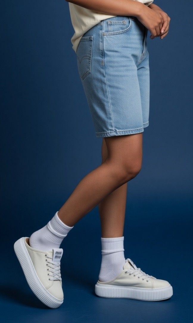 Miumiu sneakers open back 37 (Category: Sneakers) located in Quezon City. Submitted by lykpossession (Listing ID 1463578383, Image 1). Description: Ask first if available message nalng other pic mabilisan upload ko lang po ito😊.