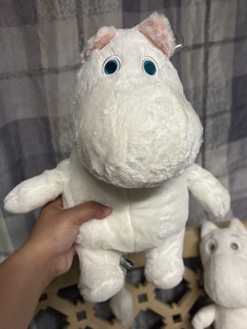 Moomin Plush Toys Collection - Various Sizes (Category: Plushies & Soft Toys) located in Pasig City. Submitted by genyzk (Listing ID 1463657054, Image 3). Description: - Collection of Moomin plush toys - Includes Moomin, Snorkmaiden, and Little My - Some feature red scarves or pink ears - Ideal for Moomin fans and collectors.