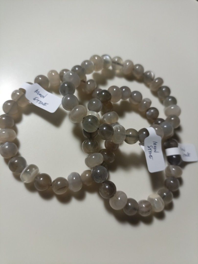 Moonstone Bracelets (Category: Bracelets) located in San Antonio. Submitted by thriftsandcharms (Listing ID 1463732720, Image 3). Description: 3 pcs only 320 each pc mix beads of round and abacus gcash Olongapo City +sf pm for more details.