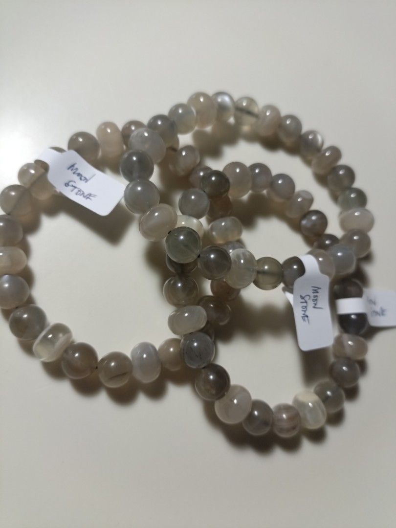 Moonstone Bracelets (Category: Bracelets) located in San Antonio. Submitted by thriftsandcharms (Listing ID 1463732720, Image 2). Description: 3 pcs only 320 each pc mix beads of round and abacus gcash Olongapo City +sf pm for more details.