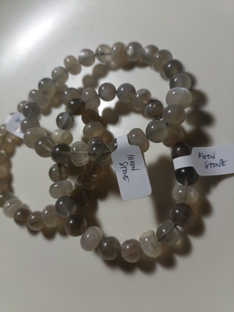 Moonstone Bracelets (Category: Bracelets) located in San Antonio. Submitted by thriftsandcharms (Listing ID 1463732720, Image 1). Description: 3 pcs only 320 each pc mix beads of round and abacus gcash Olongapo City +sf pm for more details.