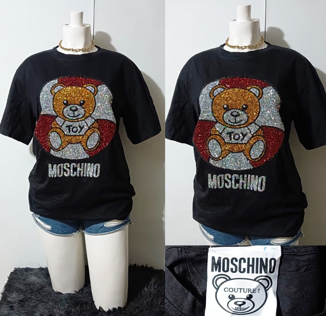 Moschino Sequins Teddy Bear (Category: Shirts) located in Ozamiz City. Submitted by lovethriftshop18 (Listing ID 1463564710, Image 1). Description: size Large-XL.