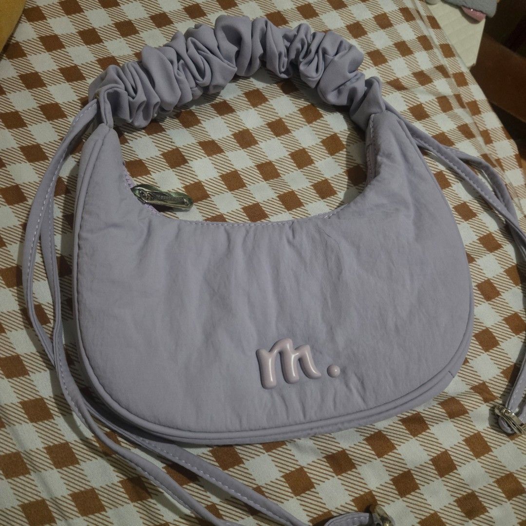 MOSSDOOM Lavender Crescent Pleated Shoulder Bag Sylvie (Category: Shoulder Bags) located in Cavite. Submitted by thrift.tag (Listing ID 1463734735, Image 2). Description: - Adjustable Strap.