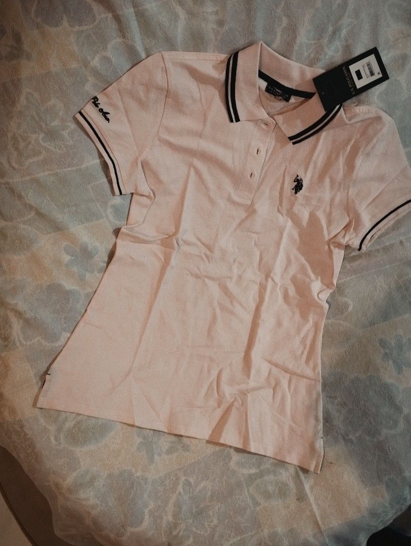 MPO - USPA (Category: Shirts) located in Quezon City. Submitted by omise_supershop (Listing ID 1463655194, Image 2). Description: - Mall pull out only - US Polo Assn. pink polo shirt - Brand new with tags attached.