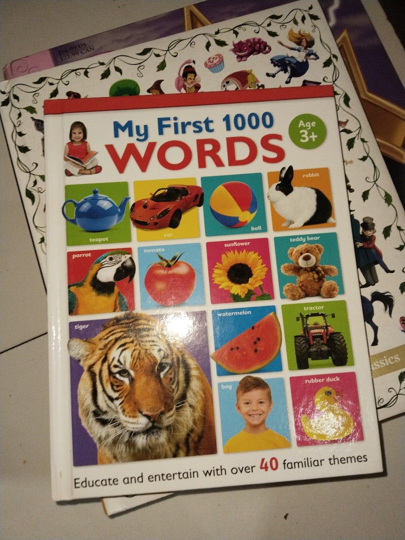 my first 1000 words book (Category: Children's Books) located in Cavite. Submitted by krisandrakian (Listing ID 1463713621, Image 1). Description: may page na naalis isang page as i remembered correctly.