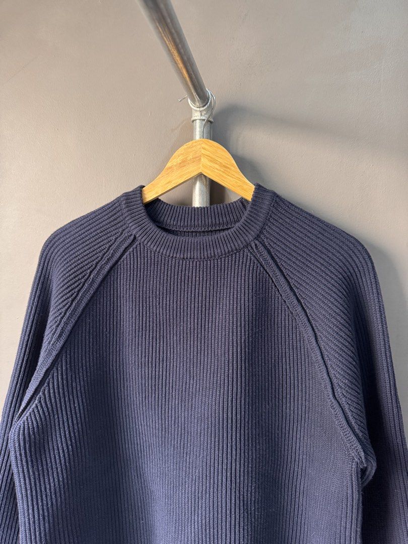 Nanamica - Cable Knit Sweatshirt (Category: Coats, Jackets and Outerwear) located in Cabuyao City. Submitted by _streetflavor (Listing ID 1463674445, Image 2). Description: Nanamica - Cable Knit Sweatshirt Excellent Size: 32 fits M-L Length: 27 Width: 22.5 -1,880 pesos Dm.