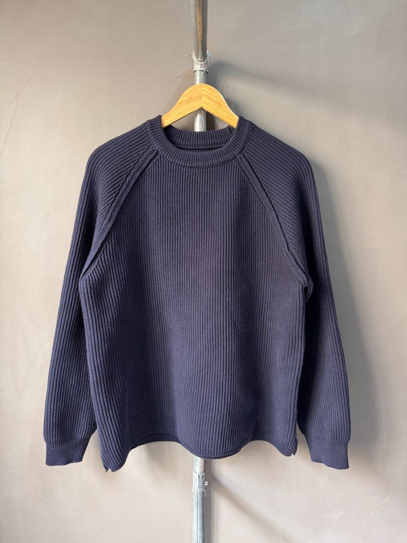 Nanamica - Cable Knit Sweatshirt (Category: Coats, Jackets and Outerwear) located in Cabuyao City. Submitted by _streetflavor (Listing ID 1463674445, Image 1). Description: Nanamica - Cable Knit Sweatshirt Excellent Size: 32 fits M-L Length: 27 Width: 22.5 -1,880 pesos Dm.