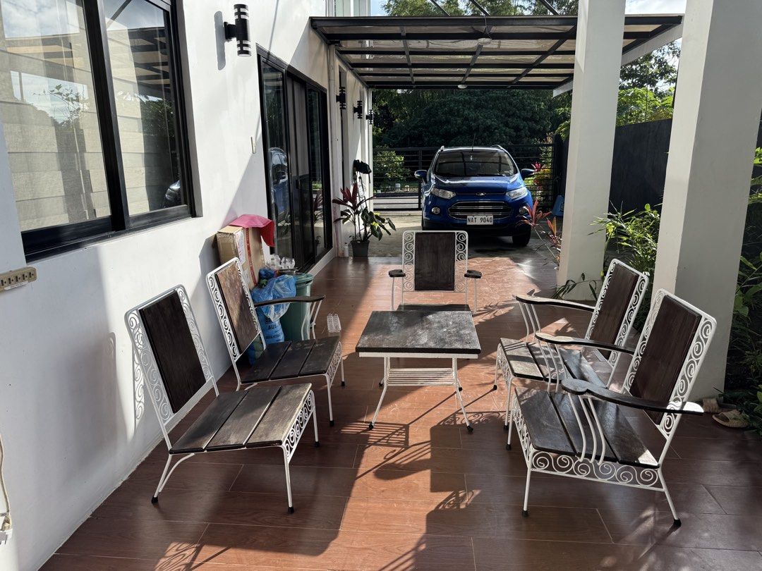 Narra Garden Set (Category: Tables & Sets) located in Quezon City. Submitted by sunny.finds (Listing ID 1463638350, Image 3). Description: Narra Garden Set With Table 5 Narra Chairs .