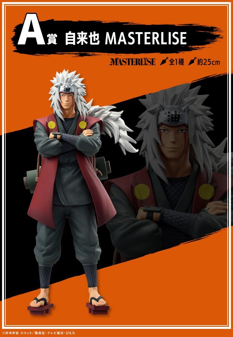 Naruto Jiraiya Masterlise Figure (Category: Figurines & Statues) located in Pasig City. Submitted by hoax376 (Listing ID 1463722108, Image 1). Description: - Jiraiya Masterlise Figure (A Prize).