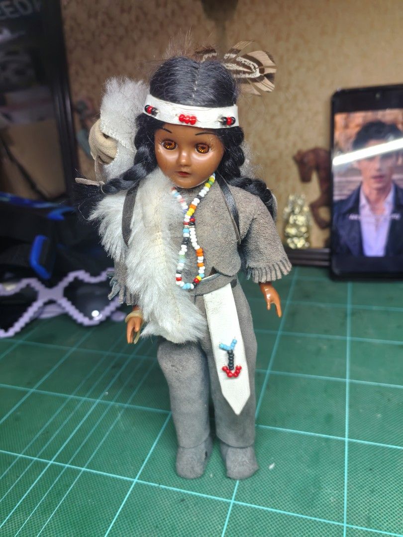 Native American Figure Doll (Category: Plushies & Soft Toys) located in Cebu City. Submitted by dudes_villanueva (Listing ID 1463656506, Image 2). Description: Native American Figure Doll Im good condition - see all pics for overall condition. Height: 7.5in.