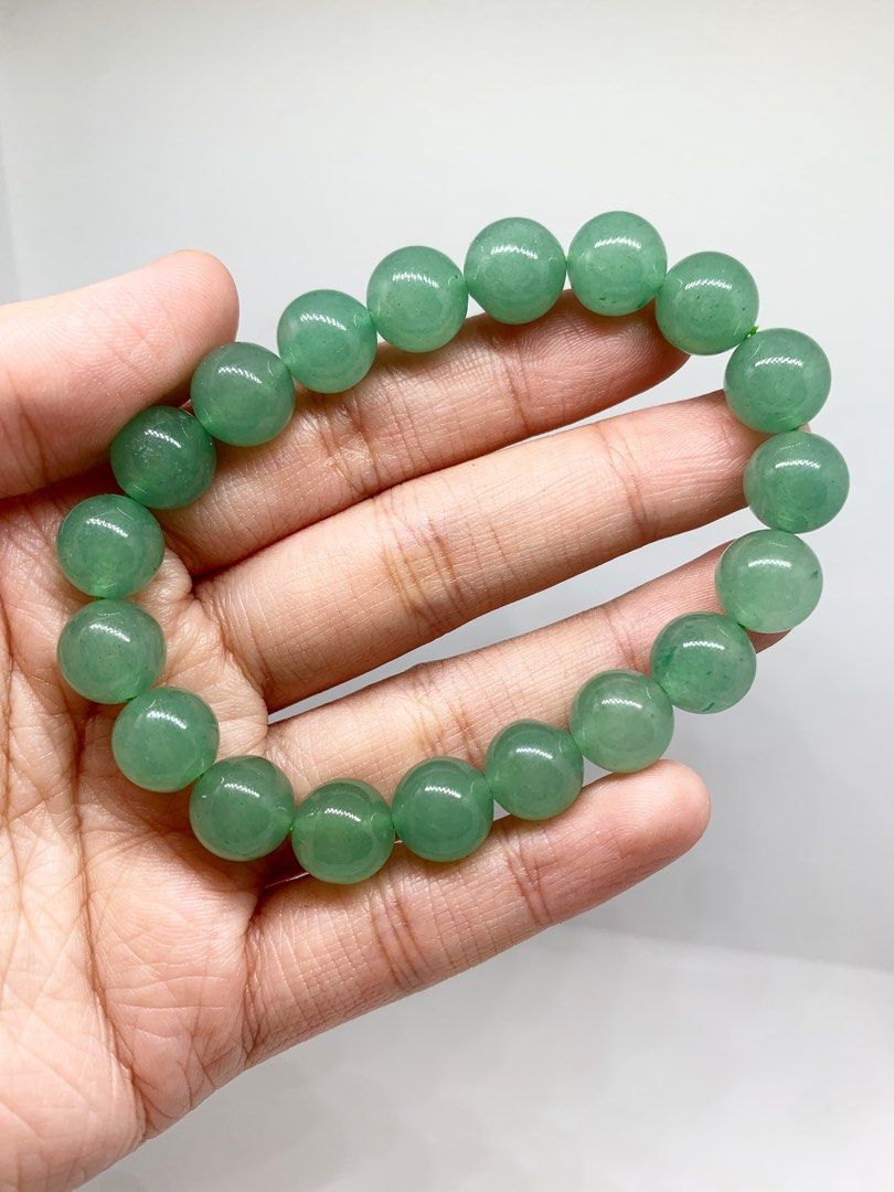 Natural High Quality Green Aventurine • (Category: Bracelets) located in Cabanatuan. Submitted by cm.yen (Listing ID 1463626009, Image 3). Description: “BRINGS MORE LOVE, OPPORTUNITIES, KEEP RELATIONSHIPS HEALTHY, PROMOTES GOOD LUCK, ABUNDANCE AND PROSPERITY TO ITS WEARER” ❀ Natural High Quality Green Aventurine • - with certificate of authenticity P 980 | Natural Stone 💯 | 10MM ✨ - - - 𝓟𝓻𝓸𝓹𝓮𝓻𝓽𝓲𝓮𝓼 - - -✨ Stone of Luck & Abundance. Gree