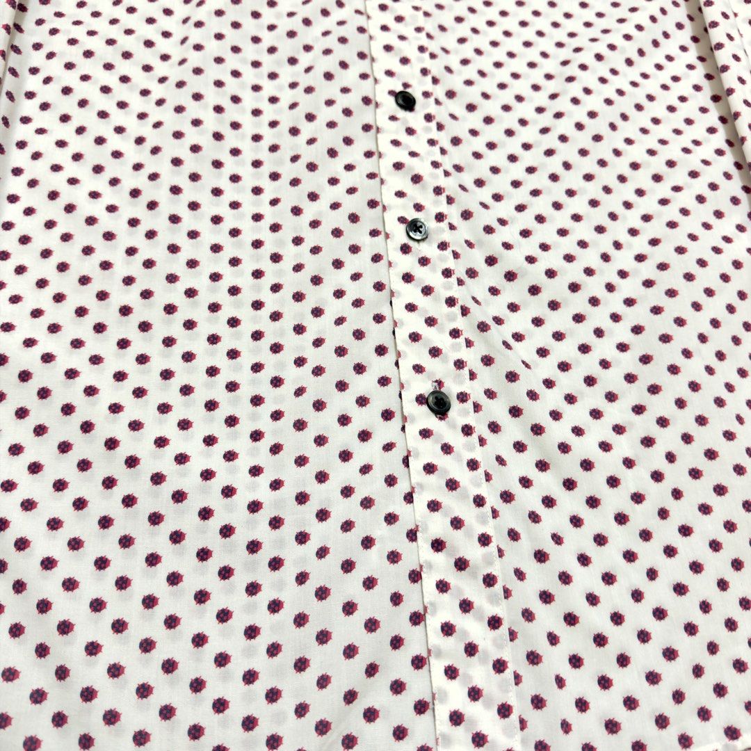 Neil Barrett Micro Ladybug Print Shirt (Category: Tshirts & Polo Shirts ) located in Dinalupihan. Submitted by brokencasket (Listing ID 1463666039, Image 2). Description: Neil Barrett Micro Ladybug Print Shirt Size L on tag. Measurements on photo. .