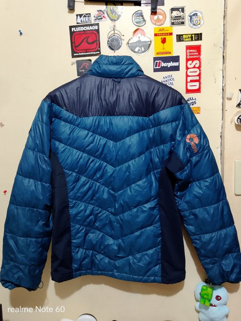 Nepa Light Down Jacket - Mens (Category: Coats, Jackets and Outerwear) located in Tagum. Submitted by tgm2023 (Listing ID 1463705116, Image 2). Description: Nepa Light Down Jacket - Mens Excellent condition 21.5 x 27 Size 100 on tag US MEDIUM | ASIAN LARGE Pwede sa Medium to Large Fullzip jacket ✅ Garterized cuffs ✅ With 2 zippered hand pockets ✅ Adjustable Hem ✅ Fabric : 100% nylon Filler : 90% Duck Down | 10% duck feather Lightweight ✅ 🏷️380.⁰